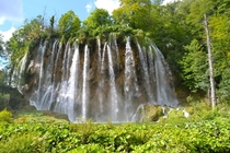 One of the many falls at Lake Plitvice Croatia 