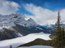 One of the most iconic places in the Canadian Rockies Peyto Lake Banff National Park Canada 