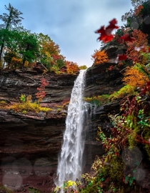 One of three waterfalls at Kaatetskill Falls NY 