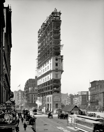 One Times Square under construction in  New York City 