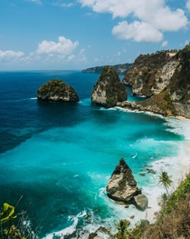One year ago I saw the bluest water of my life Atuh Beach Nusa Penida Indonesia 