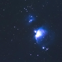Orion and running man nebulas