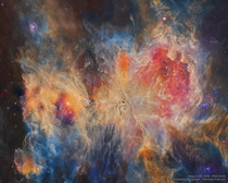 Orion Nebula M in Infrared