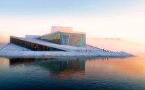 Oslo Opera House designed in  by Snhetta and finished in 