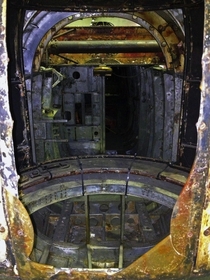 Otherworldly remains of a shot down military aircraft 