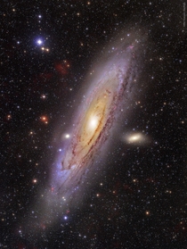 Our nearest spiral neighbor  million light-years away the Andromeda Galaxy in all of its glory Image Amir H Abolfath