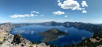 Overlooking the deepest lake in the US from Watchman Peak Crater Lake Oregon 