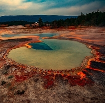 Palette colors from nature Yellowstone National Park Wyoming  IG GiorgioSuighi