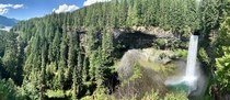Panorama of Brandywine Falls near Whistler BC 