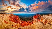 Panorama of Bryce Canyon National Park in Utah 