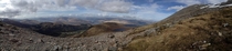 Panorama of the Scottish Highlands Whilst climbing Ben Nevis United Kingdom 