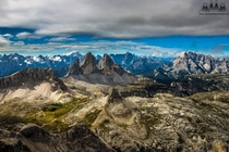 Panorama of the Sexten Dolomites  