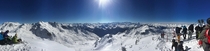 Panorama over Italia from Val Thorens  meters over sea level 