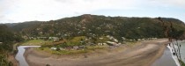 Panoramic of Piha Cove New Zealand 