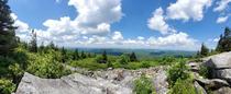 Panoramic view from the top of Spruce Knob the highest point in West Virginia 