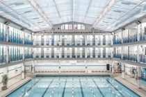 Paris swimming pool architecture photographed by Ludwig Favre 