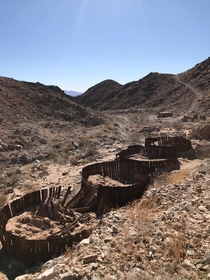 Part of an abandoned gold mine near Joshua Tree National Park