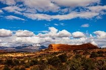 Partial clouds in Moab UT USA 