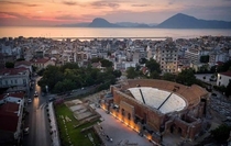 Patras Greece In the photo you can see the ancient roman conservatory located in Patras built in the nd century AD