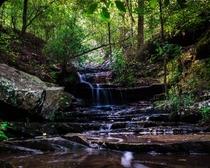 Peaceful little waterfall Petit Jean State Park Arkansas 