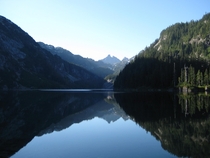 Peaceful morning in the Alpine Lakes Wilderness WA 
