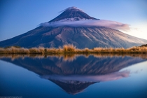 Perfect reflection in Taranaki New Zealand  by marcograssiphotography
