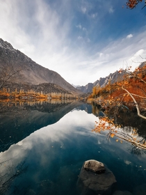 Perfect reflection in Upper Kachura lake Baltistan Pakistan  Ig Usman_zubair