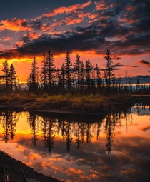 Perfect reflections in Wasilla Alaskax OC