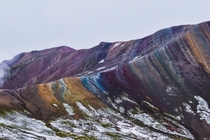 Perus less-famous Rainbow Mountain located in Palccoyo 