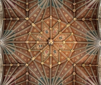 Peterborough Cathedral Central Tower Ceiling England 