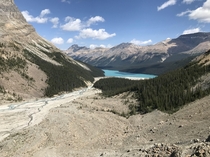 Peyto lake from a different angle Alberta  Canada 