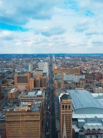 Philadelphia facing north from the City Halls observation deck 