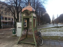 Phone booth in Gvle Sweden 
