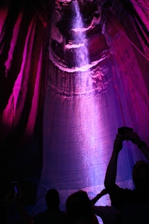 Photo I took of Ruby Falls - a  foot waterfall  feet underground 