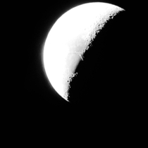 Photo of the moon I took a couple hours ago Looks like a photo from the Apollo missions
