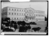 Photo shows building which currently serves as the Parliament Building for the Hellenic Parliament and is located on Syntagma Square in Athens built between ca  and ca  