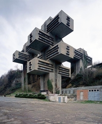 Photographer Geert Goiris images of deserted architecture in various states of abandonment or ruin include the Ministry of Transportation in Tbilisi Georgia 