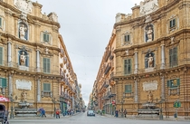 Piazza Vigliena in Palermo Sicily 