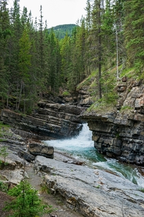 picture back in august - Johnston Canyon Lower Falls Banff National Park Of Canada  x