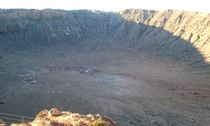 Picture I took about  years ago of meteor crater in AZ
