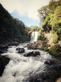 Picture of Gollums pool Tawhai falls New Zealand but I cant quite remember what scene it is from 