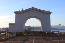 Pier  Ferry Arch in San Francisco California 
