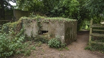 Pillbox at Hilly Fields in Colchester Essex UK