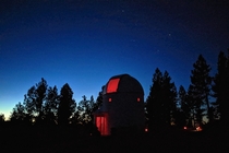 Pine Mtn Observatory outside of Bend OR Big Dipper photobombing above the telescope