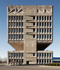 Pirelli Tire Building in New Haven CT  by Marcel Breuer