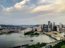 Pittsburgh PA from the Duquesne Incline