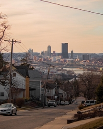 Pittsburgh Pennsylvania from the Greenfield neighborhood