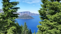 Playing Peek-a-Boo with Crater Lake Oregon 