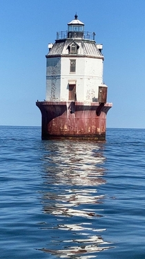Point No Point Lighthouse in the Chesapeake Bay near Dameron MD Unmanned since  and has slowly been falling into disrepair for the last  years