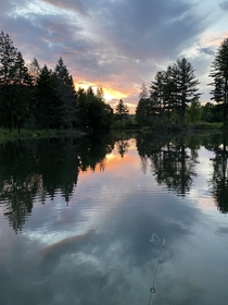 Pond sunset in NWPA OC X